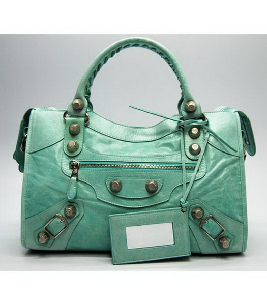 Balenciaga New City Bag in pelle verde chiaro